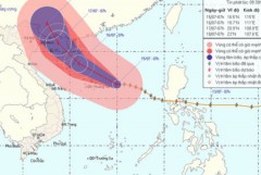 Bão Conson giật cấp 14, lệch về Quảng Ninh- Thanh Hóa