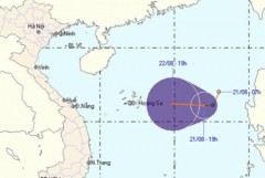 Áp thấp nhiệt đới trên biển Đông tiếp tục mạnh thêm