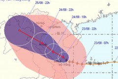 Bão số 3 tấn công miền Trung, Hà Nội mưa to những ngày tới