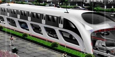 Trung Quốc giải quyết vấn nạn kẹt xe bằng xe buýt 3 chiều