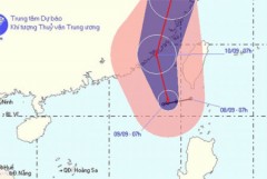 Bão số 5 hướng vào Trung Quốc