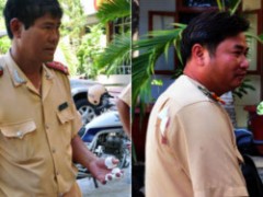 Bắt kẻ chém cảnh sát giao thông