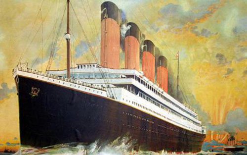 Bức tranh con tàu Titanic được vẽ cách đây 100 năm