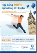 Học bổng 100% tại Exeter - ĐH hàng đầu Anh quốc về đào tạo tài chính