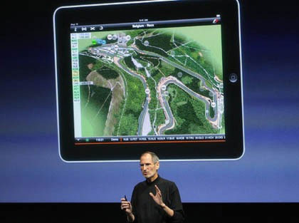 Steve Jobs trong một buổi hội thảo về ứng dụng cho iPad Steve Jobs trong một buổi hội thảo về ứng dụng cho iPad