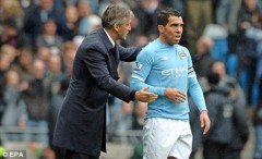 Tevez và Mancini gây nhau trong phòng thay đồ