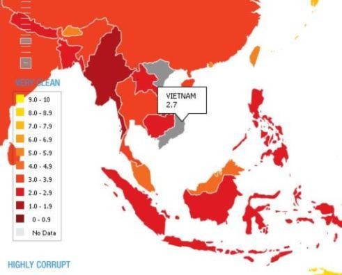 Việt Nam thăng hạng về chỉ số minh bạch
