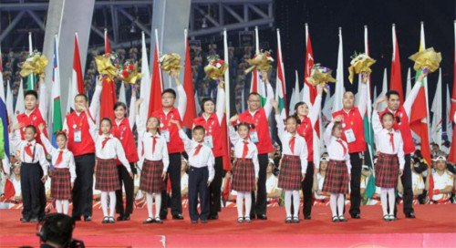 Lễ bế mạc ASIAD 16 rực rỡ sắc màu