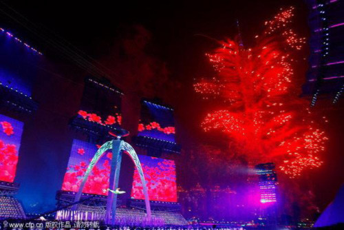 Lễ bế mạc ASIAD 16 rực rỡ sắc màu