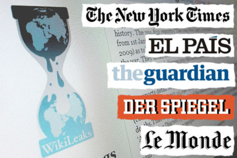 Tài liệu của Wikileaks đã được gửi đầy đủ cho 5 tờ báo lớn hàng đầu thế giới. Ảnh: BBC