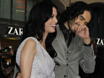 Katy Perry và Russell Brand. Ảnh: chinadaily.