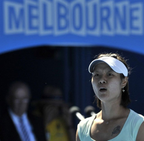 Trước Li Na, chưa có tay vợt nào tiến sâu đến vậy ở một giải Grand Slam. Ảnh: AFP.