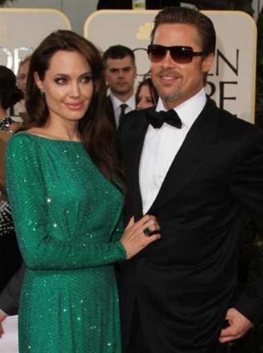 Đôi tình nhân Angelina Jolie và Brad Pitt.