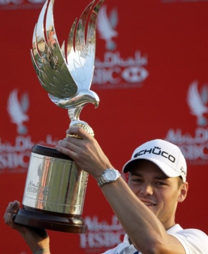 Kaymer đã vươn lên, thay Woods trở thành đối thủ thách thức ngôi số một của Lee Westwood. Ảnh: AFP.