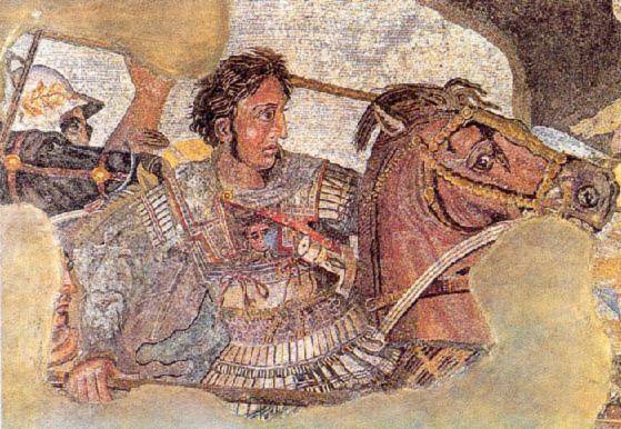 Alexander Đại đế đánh Vua Ba Tư Darius III’. Tranh ghép đá tại Bảo tàng Khảo cổ Quốc gia thành phố Naples. Ảnh từ Wikipedia.com