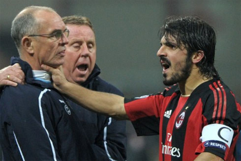 Gattuso vẫn một mực quả quyết bị Joe Jordan khiêu khích dẫn tới mất bình tỉnh. Ảnh: AFP.