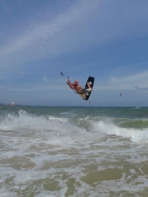 Kitesurfing in Mui Ne, Vietnam Kitesurfing in Mui Ne, Vietnam