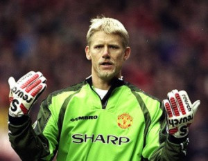 Peter Schmeichel thời đỉnh cao ở MU.