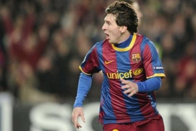 Tuần trước, Messi đã ghi 2 bàn giúp Barca loại Arsenal và vào tứ kết Champions League.