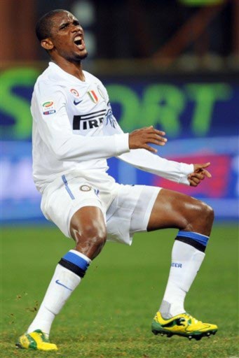 Eto'o là cầu thủ quan trọng nhất của Inter mùa này. Ảnh: AFP.