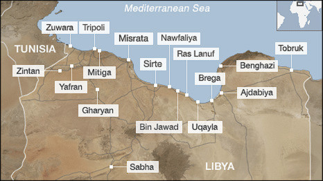 Bản đồ Libya