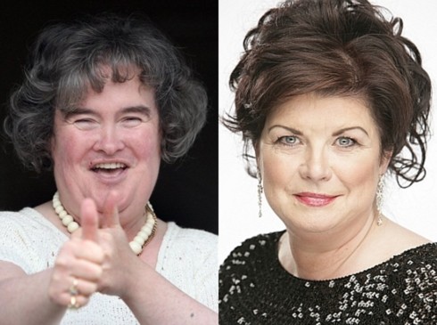 Diễn viên Elaine C Smith (phải) sẽ thể hiện hình ảnh của Susan Boyle trên sân khấu nhạc kịch.