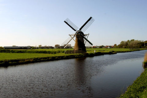 Hà Lan và biểu tượng cối xay gió.
