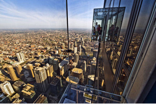 Khung cảnh thành phố Chicago nhìn từ trên cao