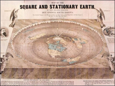 Tấm bản đồ cổ về "trái đất phẳng"