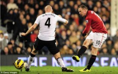 Wayne Rooney ghi bàn thắng duy nhất cho M.U.