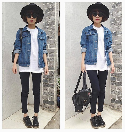 Gặp cô bạn 9X mix trang phục cực chất với đồ cũ Gặp cô bạn 9X mix trang phục cực chất với đồ cũ