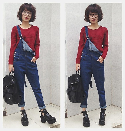 style 1 Gặp cô bạn 9X mix trang phục cực chất với đồ cũ