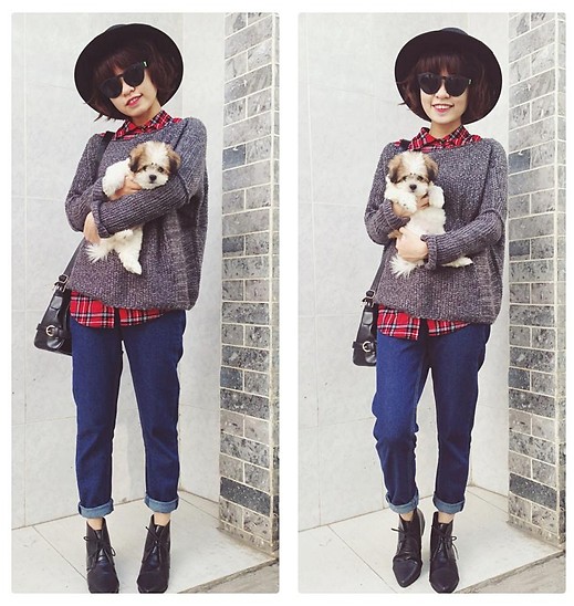 style 3 Gặp cô bạn 9X mix trang phục cực chất với đồ cũ