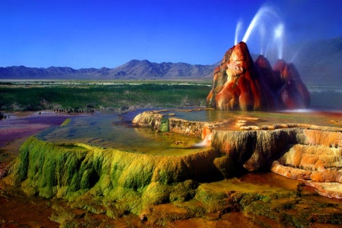 Mạch nước Fly Geyser - cảnh đẹp ngoài hành tinh