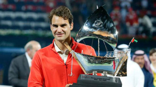Federer & những con số sau danh hiệu Dubai - 1