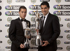 Luis Suarez và Eden Hazard được vinh danh