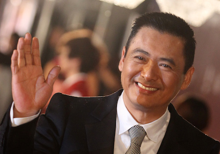 Actor Chow Yun-fat of Hong Kong poses on