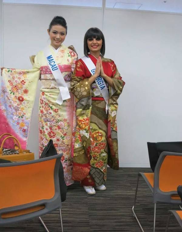 Đặng Thu Thảo xinh đẹp với Kimono tại Miss International 14
