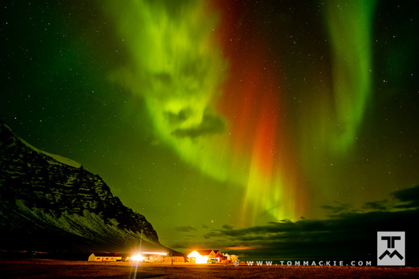 Angry Aurora Face, Hali, Iceland