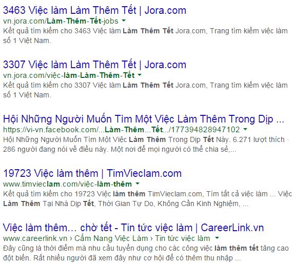 viec lam tet