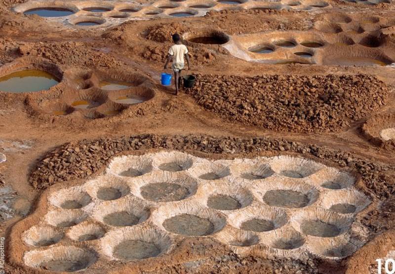 Cánh đồng muối đất sét “độc nhất vô nhị” ở sa mạc Sahara - 9