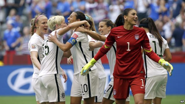 Mỹ giành chiến thắng với tỉ số 5-2 trong trận đấu với tổng số bàn thắng nhiều nhất từng có trong một trận chung kết World Cup Nữ.