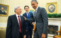 Tổng Bí thư Nguyễn Phú Trọng và Tổng thống Barack Obama. Ảnh: VOA