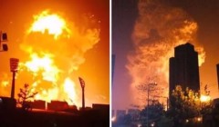 Hôm qua (12/8), một vụ nổ lớn đã làm rung chuyển thành phố Thiên Tân ở miền bắc Trung Quốc. (Nguồn: YouTube)