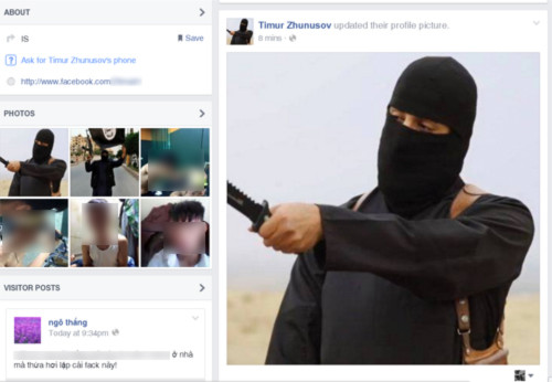Tràn ngập Facebook giả mạo IS của người Việt.