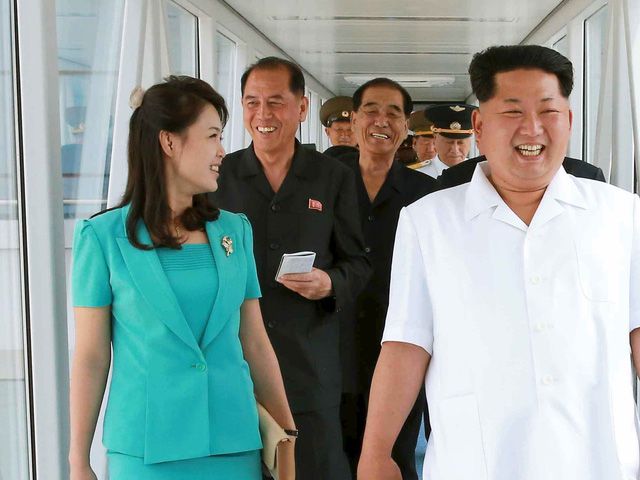 vợ chồng Kim Jong-un