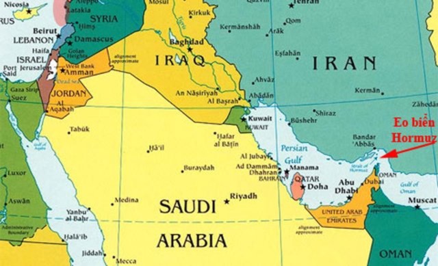 Vị trí địa lý của Ả rập Saudi.