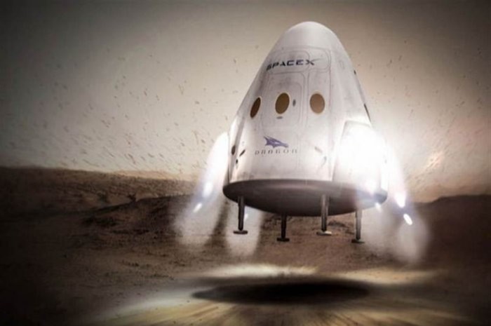 Tàu vũ trụ Dragon của SpaceX. 