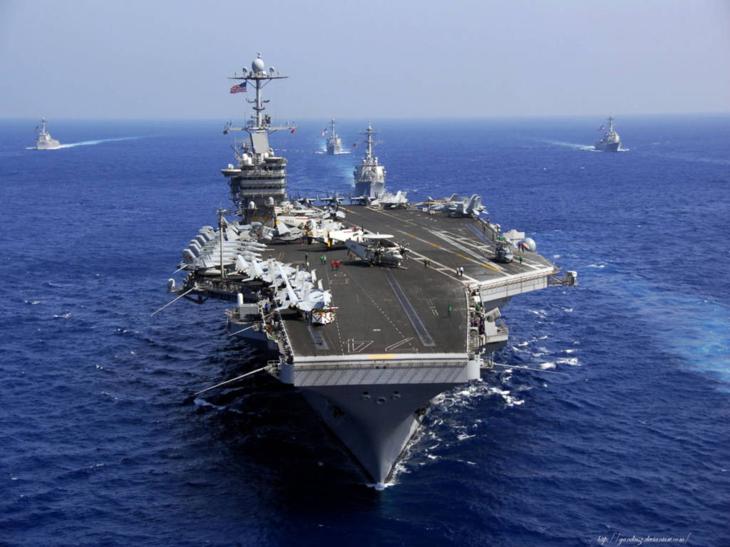 Ngày 19/1/2016, Hải quân Mỹ đang triển khai tàu sân bay USS John C Stennis tới khu vực Tây Thái Bình Dương