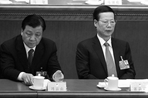 Ông Lưu Vân Sơn (trái) và Trương Cao Lệ (phải) bị tiết lộ sở hữu số tài sản lên đến hơn trăm triệu Nhân dân tệ